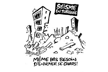 Charlie Hebdo Kembali Memicu Kemarahan Setelah Terbitkan Kartun Mengejek Gempa Turki